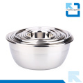 Multi-Size Stainless Steel Thickened Deep Salad Mixing Bowl Set